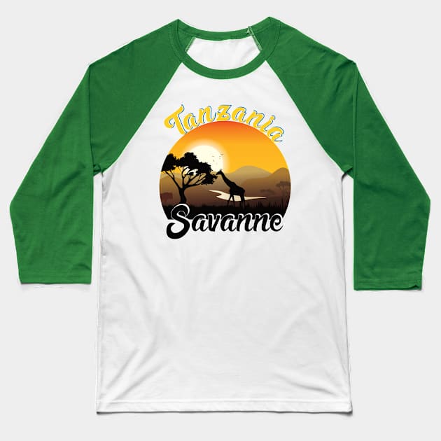 Tanzania Savanne with cool animals Baseball T-Shirt by Chipity-Design